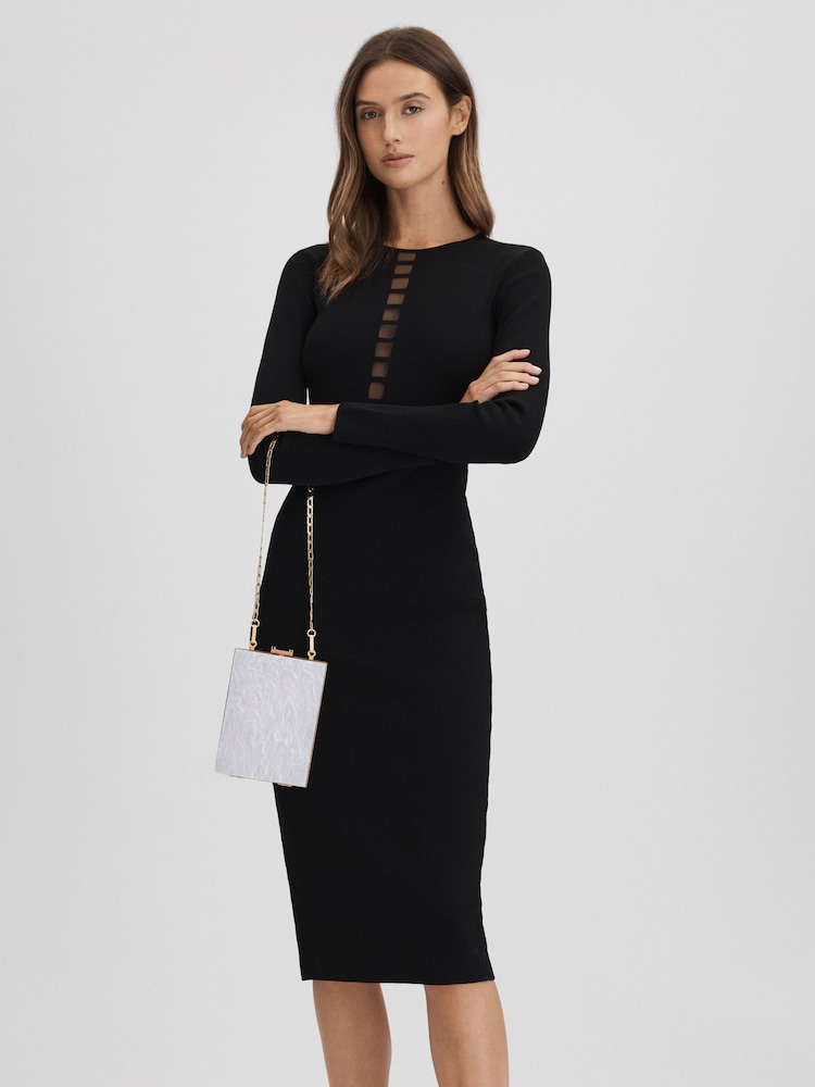 Reiss White Gigi Acetate Clutch Bag - Image 6 of 6 Reiss White Gigi Acetate Clutch Bag - Image 6 of 6