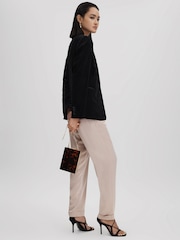 Reiss Tortoise Gigi Acetate Clutch Bag - Image 2 of 6