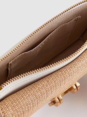 Reiss White Picton Leather Chain Crossbody Bag - Image 3 of 5