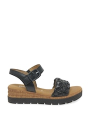 Gabor Wide Fit Sidcot Leather Sandals - Image 1 of 5