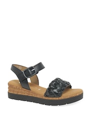 Gabor Wide Fit Sidcot Leather Sandals - Image 2 of 5