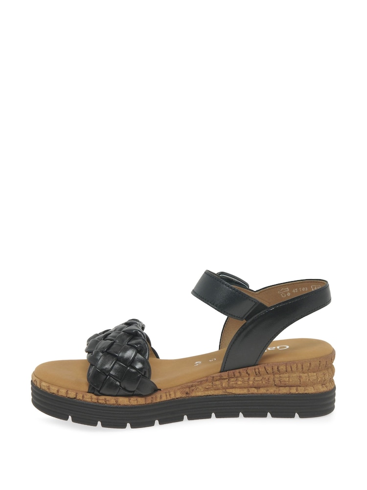 Gabor Wide Fit Sidcot Leather Sandals - Image 4 of 5