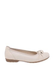 Gabor Wide Fit Ashlene Leather Ballerina Style Shoes - Image 1 of 5