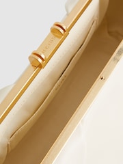 Reiss Off White Madison Leather Clutch Bag - Image 4 of 5