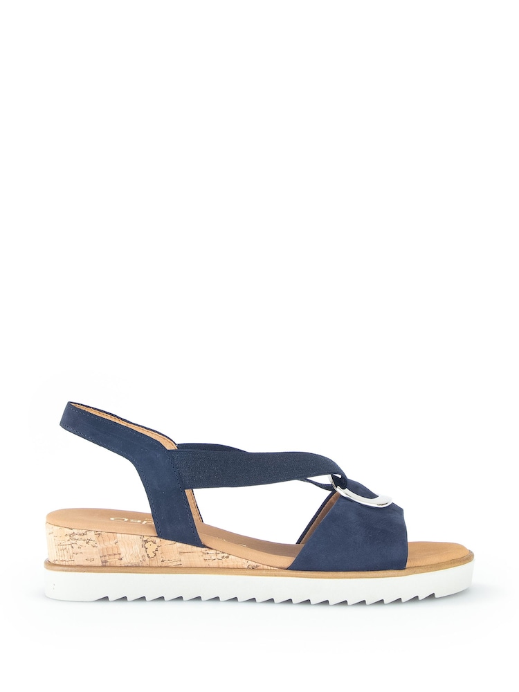 Gabor Wide Fit Reese Soft Nubuck Sandals - Image 1 of 5 Gabor Wide Fit Reese Soft Nubuck Sandals - Image 1 of 5