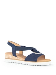 Gabor Wide Fit Reese Soft Nubuck Sandals - Image 3 of 5