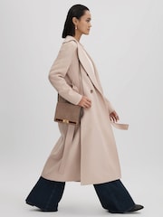 Reiss Mink Lexington Suede Leather Shoulder Bag - Image 2 of 5