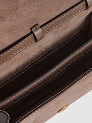 Reiss Mink Lexington Suede Leather Shoulder Bag - Image 3 of 5