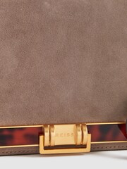 Reiss Mink Lexington Suede Leather Shoulder Bag - Image 5 of 5