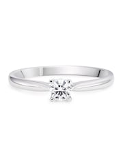 Beaverbrooks 9ct White Gold Diamond Solitaire Ring - Image 2 of 4