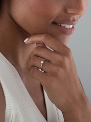 Beaverbrooks 9ct White Gold Diamond Solitaire Ring - Image 4 of 4