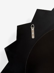 Silver Large 3D Sunburst Over Mantle Wall Mirror - Image 6 of 7