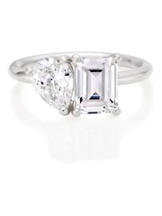 Beaverbrooks Sterling Silver Cubic Zirconia Ring - Image 3 of 5