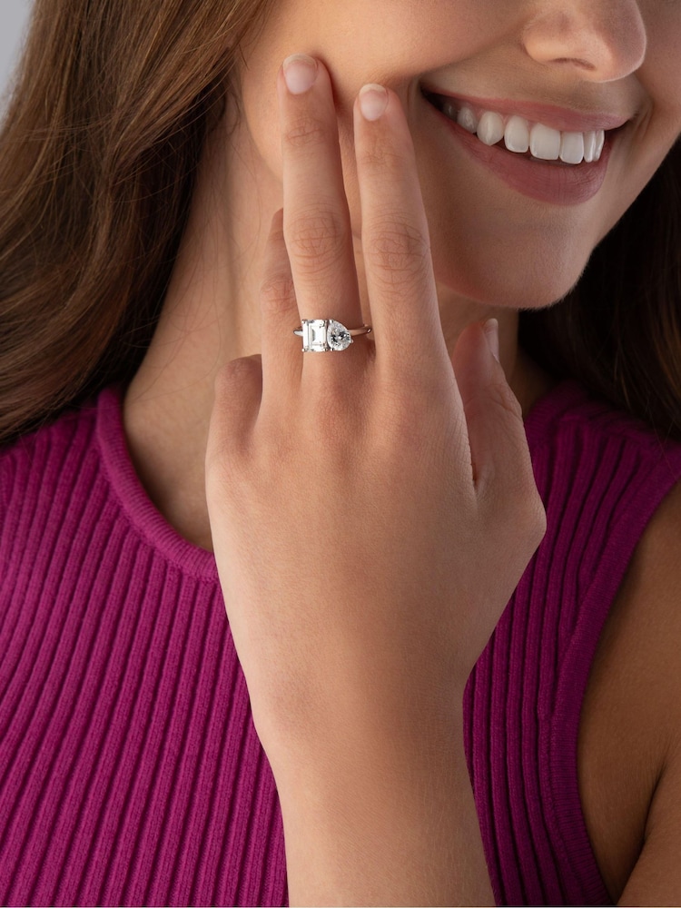 Beaverbrooks Sterling Silver Cubic Zirconia Ring - Image 5 of 5 Beaverbrooks Sterling Silver Cubic Zirconia Ring - Image 5 of 5