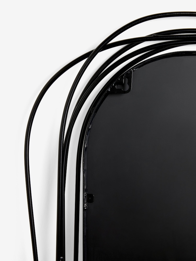 Black Contemporary Metal Full Length Mirror - Image 6 of 6