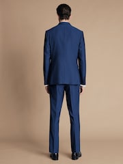 Charles Tyrwhitt Blue Slim Fit Peak Lapel Dinner Suit: Jacket - Image 2 of 5