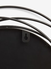 Black Contemporary Wire 60cm Wall Mirror - Image 3 of 3