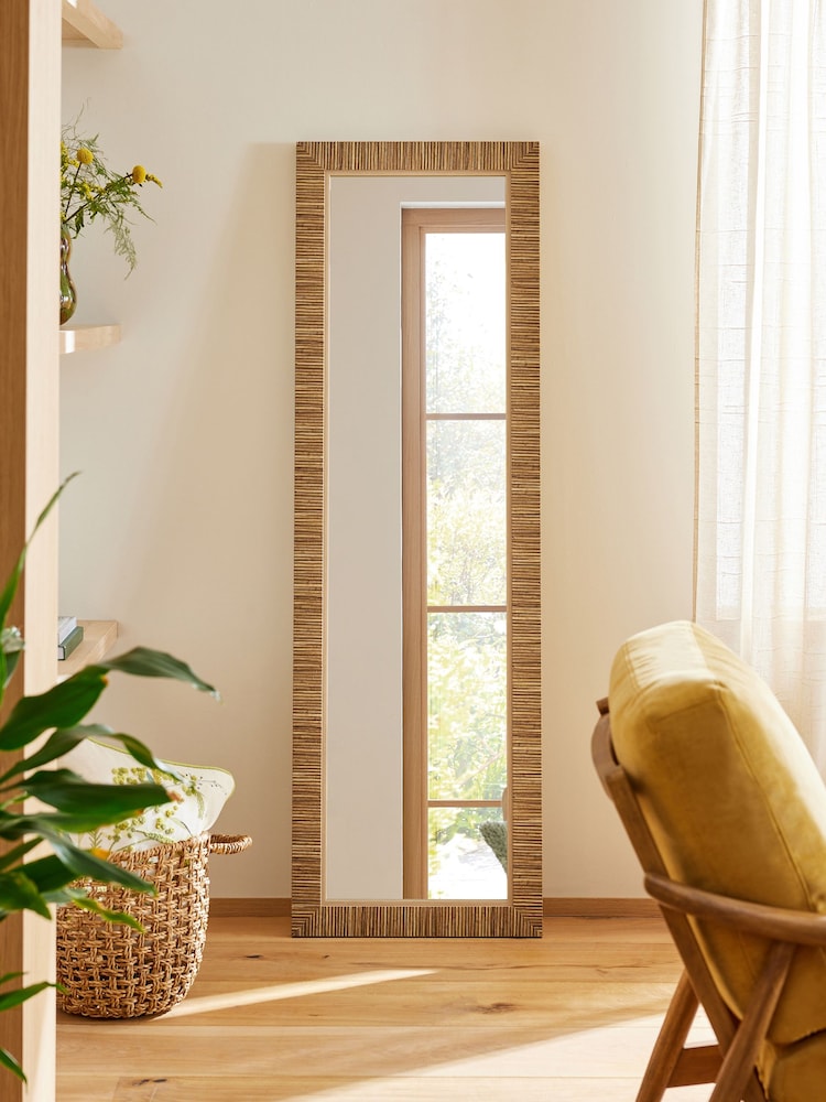 Light Natural Full Length Wall Mirror - Image 1 of 5