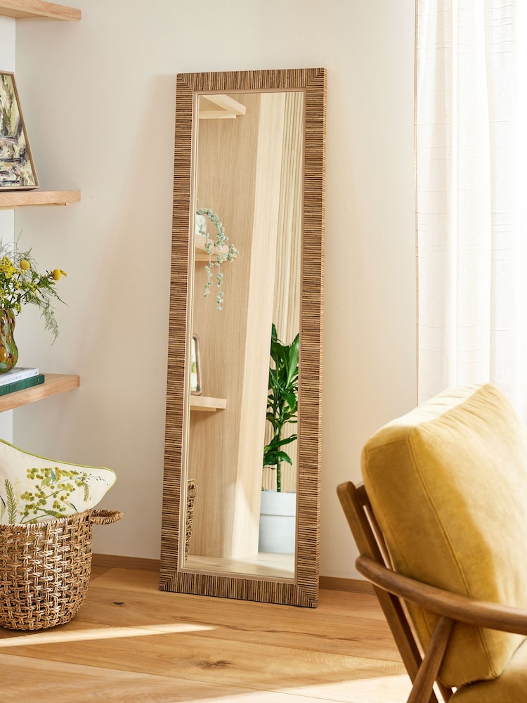Light Natural Full Length Wall Mirror - Image 2 of 5