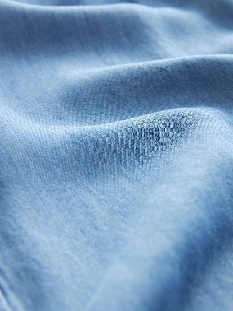 Mid Blue TENCEL™ Summer Playsuit - Image 6 of 6 Mid Blue TENCEL™ Summer Playsuit - Image 6 of 6