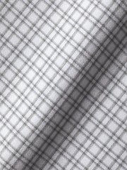 Charles Tyrwhitt Grey Grid Check Non-Iron Stretch Twill Slim Fit Shirt - Image 5 of 5