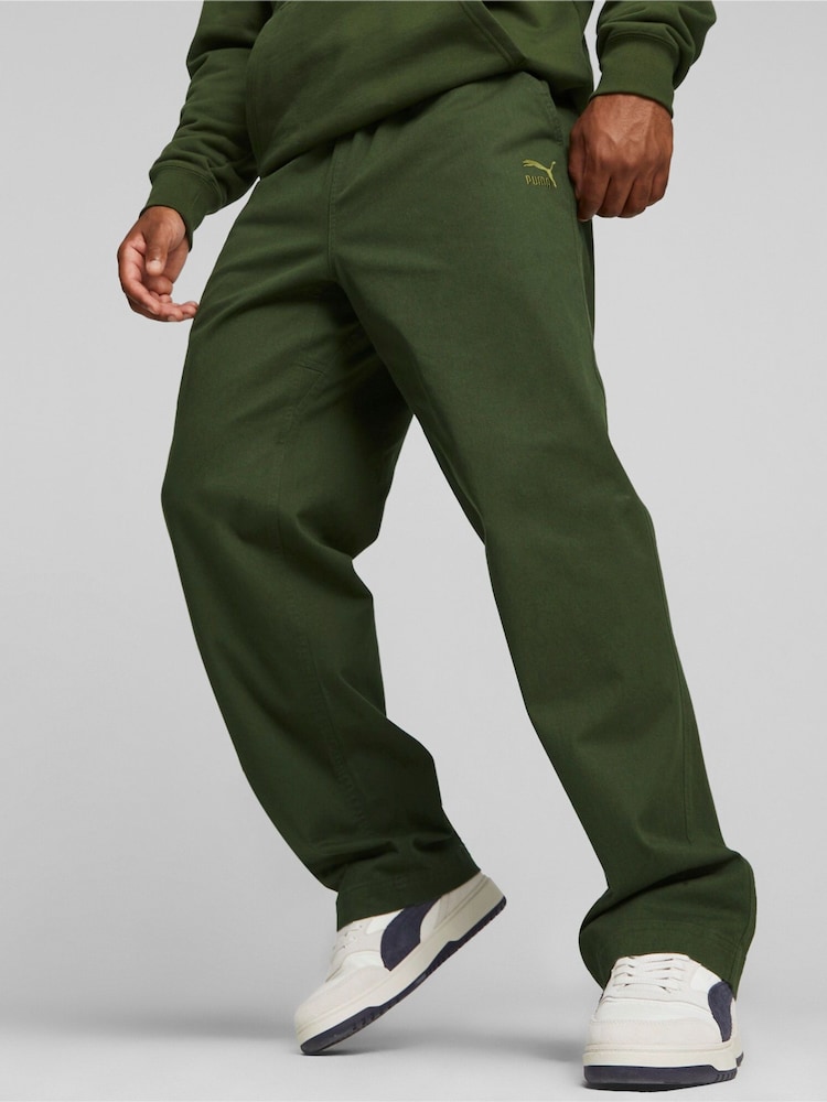 Puma Green Better Classics  Mens Woven Sweat Joggers - Image 2 of 9