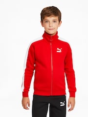 Puma Red Iconic T7 Youth Track Jacket - Image 1 of 5