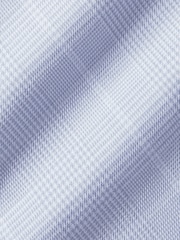 Charles Tyrwhitt Blue Cornflower Non-iron Prince Of Wales Check Slim Fit 100% Cotton Shirt - Image 5 of 5