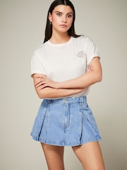 Mid Blue Denim Skort - Image 1 of 6