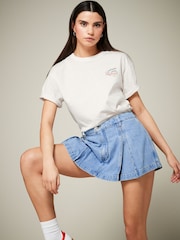 Mid Blue Denim Skort - Image 2 of 6