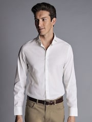 Charles Tyrwhitt Bügelfreies Twillhemd mit Stretch in schmaler Passform - Bild 1 von 6