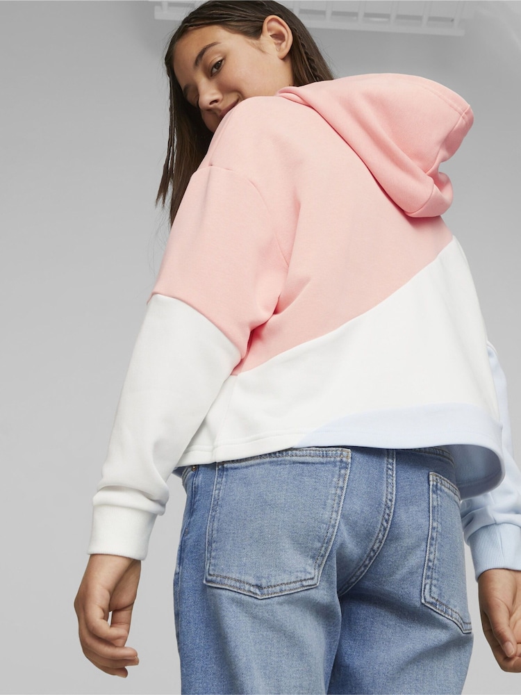 Puma Blue Power Cat Hoodie - Image 2 of 5 Puma Blue Power Cat Hoodie - Image 2 of 5