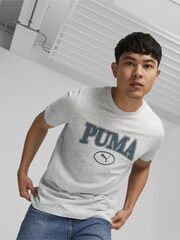 Puma Grey Mens 100% Cotton T-Shirt - Image 1 of 5