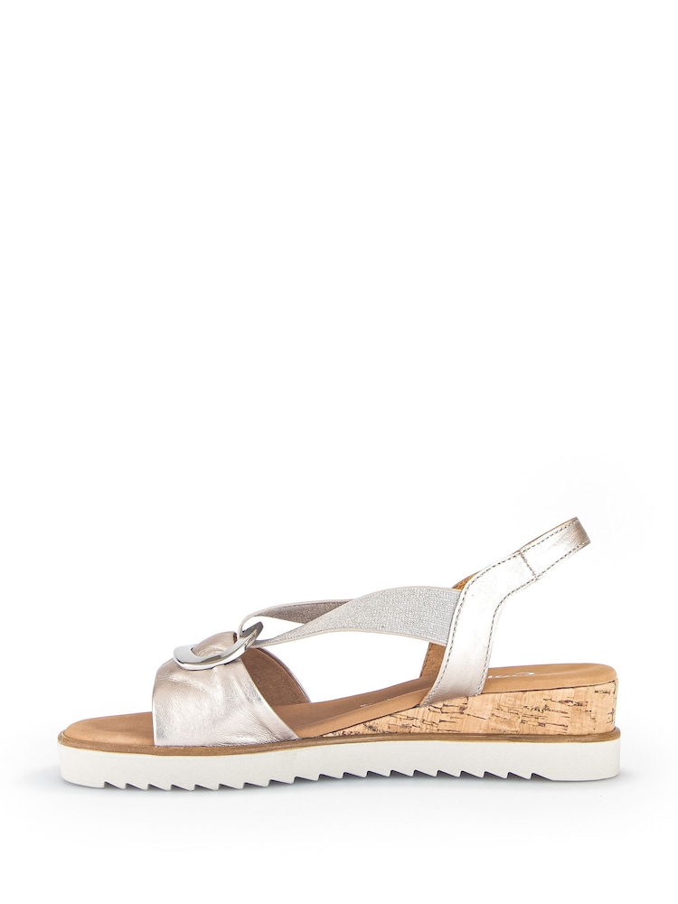 Gabor Wide Fit Reese Soft Nubuck Sandals - Image 2 of 5 Gabor Wide Fit Reese Soft Nubuck Sandals - Image 2 of 5