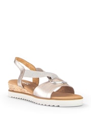 Gabor Wide Fit Reese Soft Nubuck Sandals - Image 3 of 5