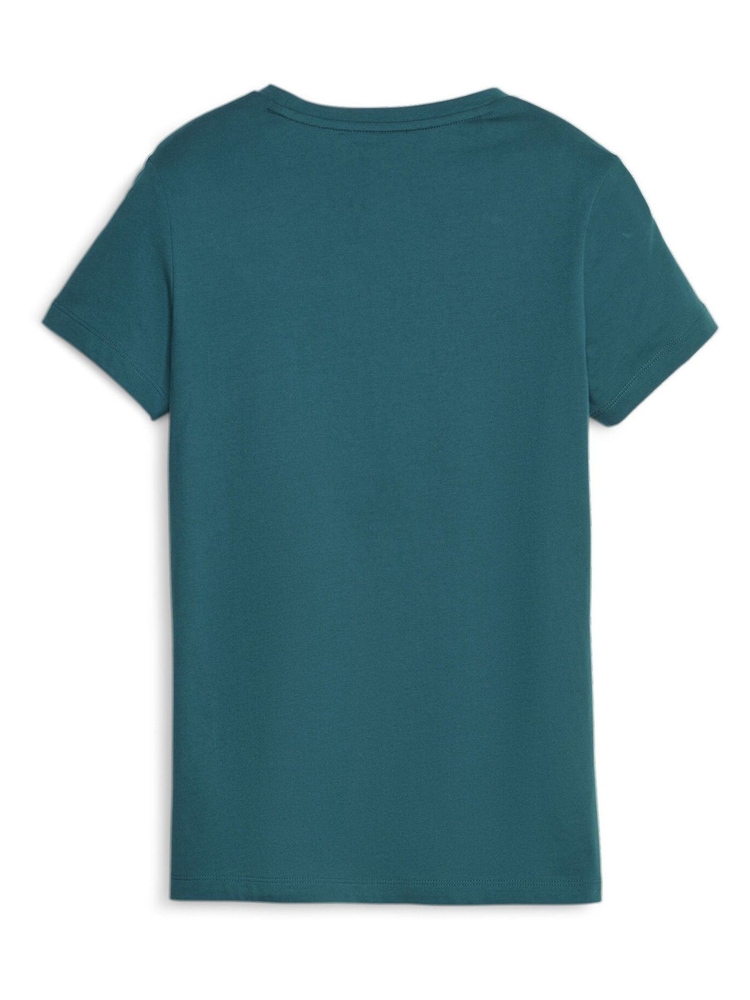 Puma Green Womens Essentials Logo 100% Cotton T-Shirt - Image 5 of 5