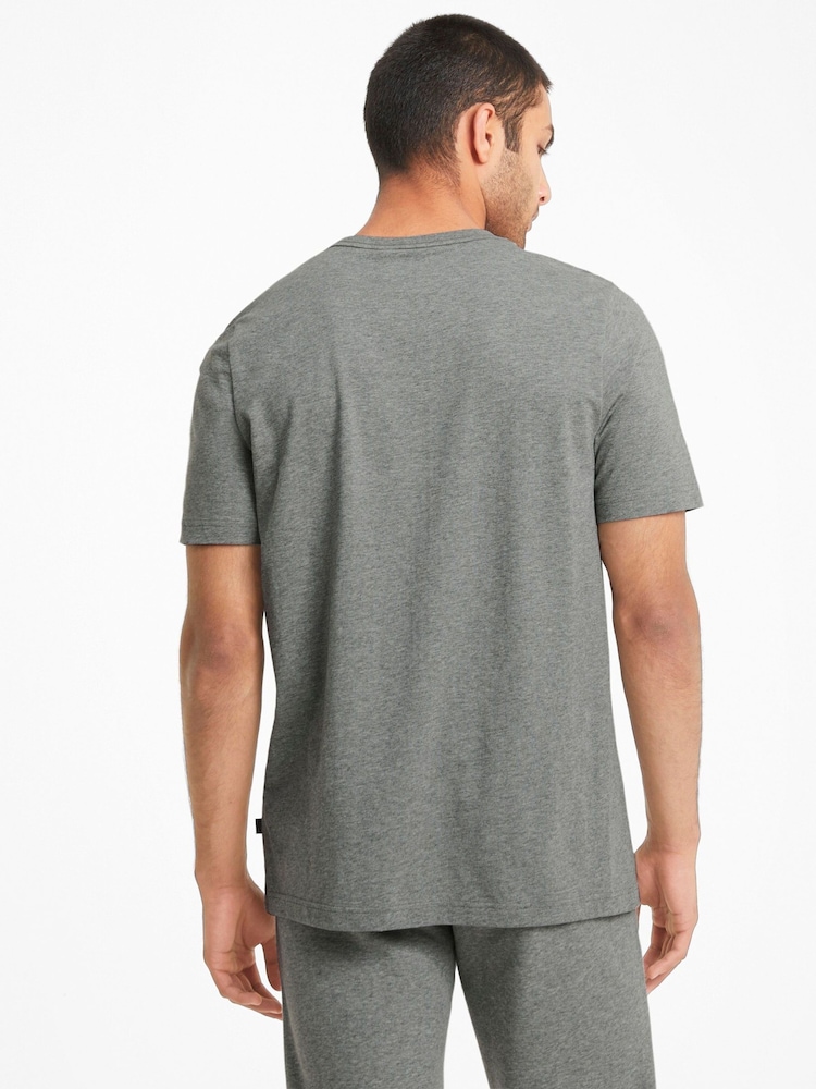 Puma Grey 100% Cotton Logo T-Shirt - Image 2 of 5 Puma Grey 100% Cotton Logo T-Shirt - Image 2 of 5