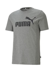 Puma Grey 100% Cotton Logo T-Shirt - Image 4 of 5