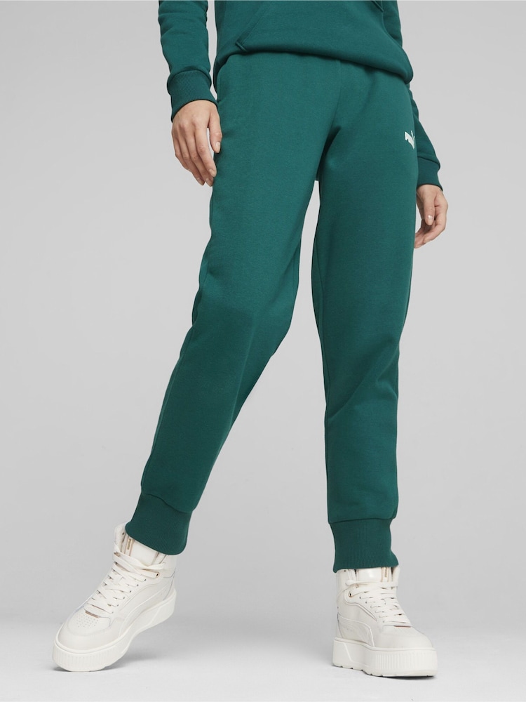 Puma Green Essentials Womens Sweat Joggers - Image 1 of 7