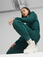 Puma Green Essentials Womens Sweat Joggers - Image 3 of 7