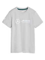 Puma Grey Mercedes-AMG Petronas Motorsport Youth Logo T-Shirt - Image 1 of 2