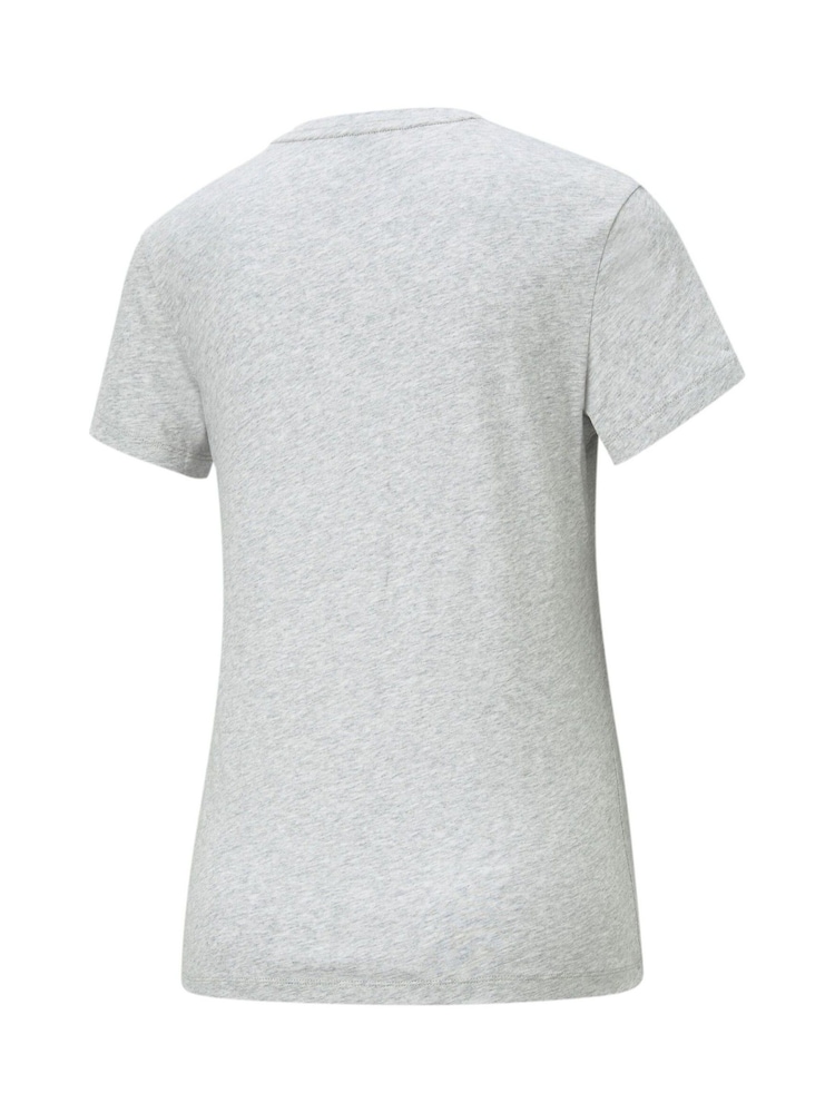 Puma Grey Womens Essentials Logo 100% Cotton T-Shirt - Image 5 of 5