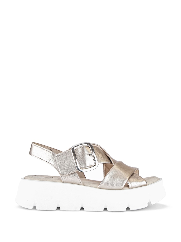 Gabor Metallic Daphne Sandals - Image 1 of 5 Gabor Metallic Daphne Sandals - Image 1 of 5