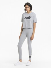 بنطلون ضيق للنساء من القطن 100% بتصميم مزين بشعار من تشكيلة Essentials من Puma - Image 3 of 6