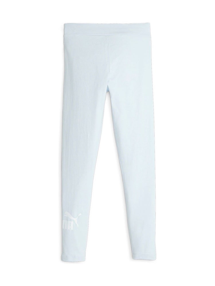 Puma Blue 100% Cotton Essentials Logo Youth Leggings - Image 1 of 2