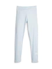 Puma Blue 100% Cotton Essentials Logo Youth Leggings - Image 2 of 2