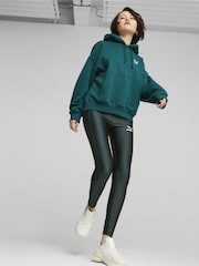 Verde - Sudadera con capucha extragrande de mujer de Puma - Imagen 1 de 7