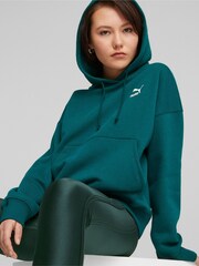 Verde - Sudadera con capucha extragrande de mujer de Puma - Imagen 3 de 7