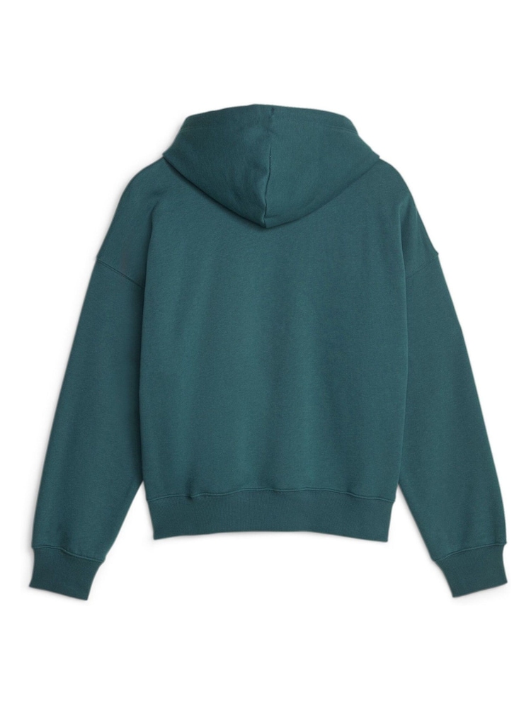 Verde - Sudadera con capucha extragrande de mujer de Puma - Imagen 7 de 7