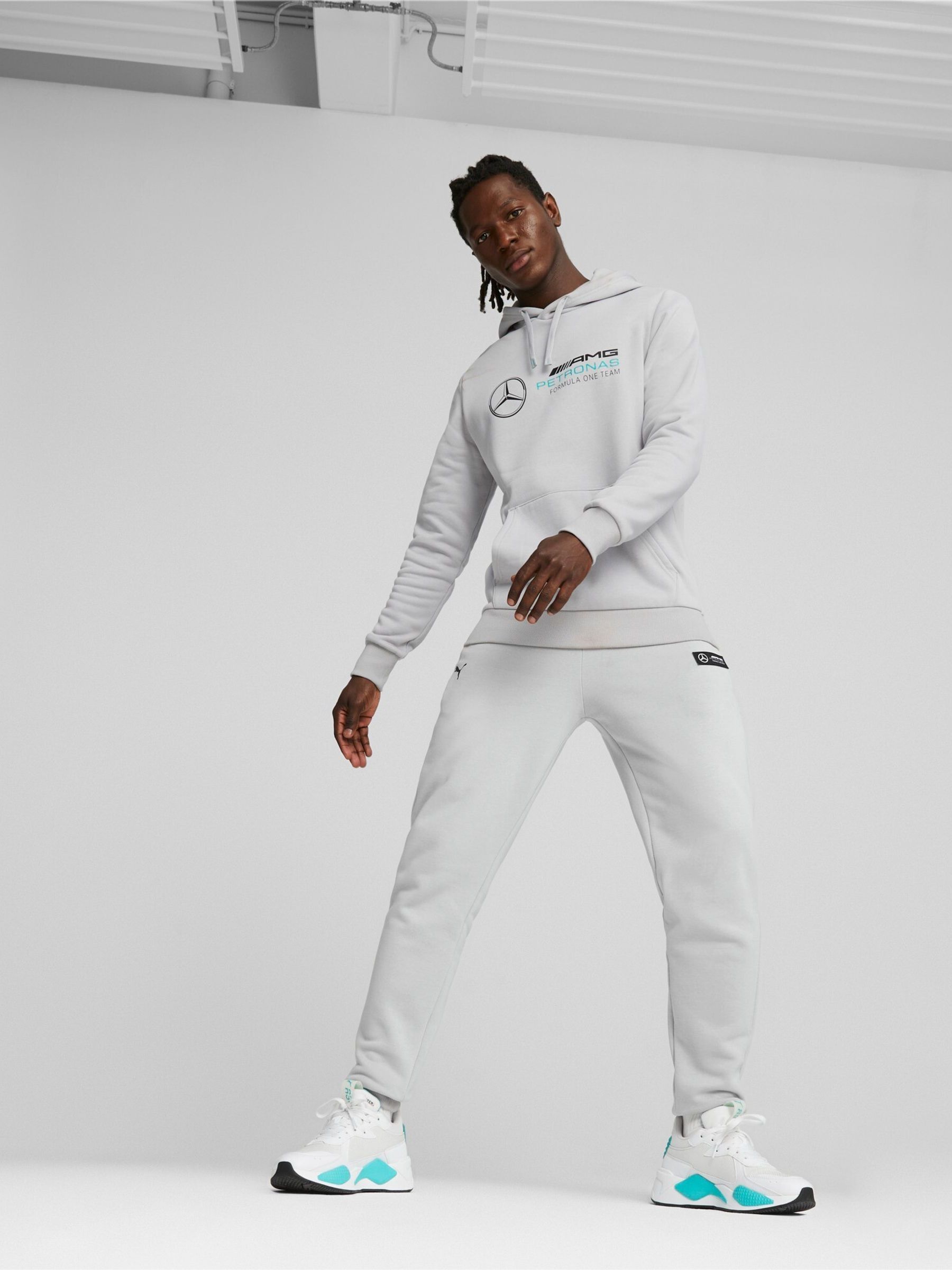 Buy Puma Grey Mens Mercedes-AMG PETRONAS Motorsport Sweat Joggers
